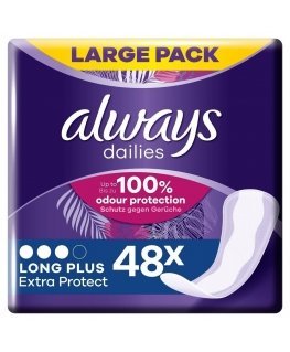 Always Dailies Extra Protect Long Plus Panty Liners