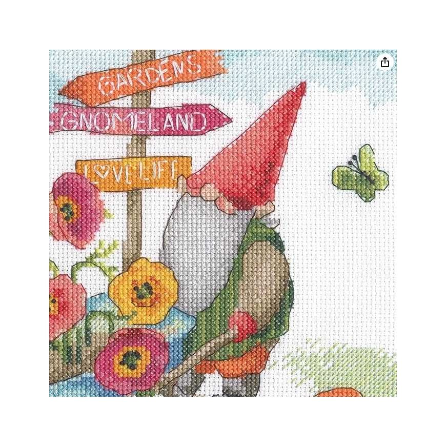 Simplicity Creative Corp Siuvinėjimo kryželiu rinkinys "Garden Gnome" 25x25 cm D70-35441 – 5