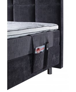 Sleepwell RED/BLACK CONTINENTAL BED POCKET / 34x1x68 / AVOLA Dark Grey (18079)