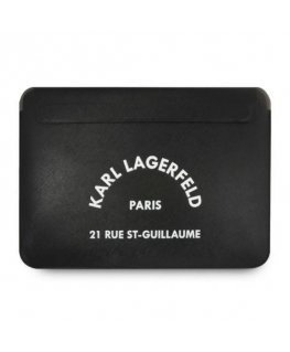 Dėklas Karl Lagerfeld Sleeve Klcs133Rsgsfbk 13" Juodas/Juodas Saffiano Rsg