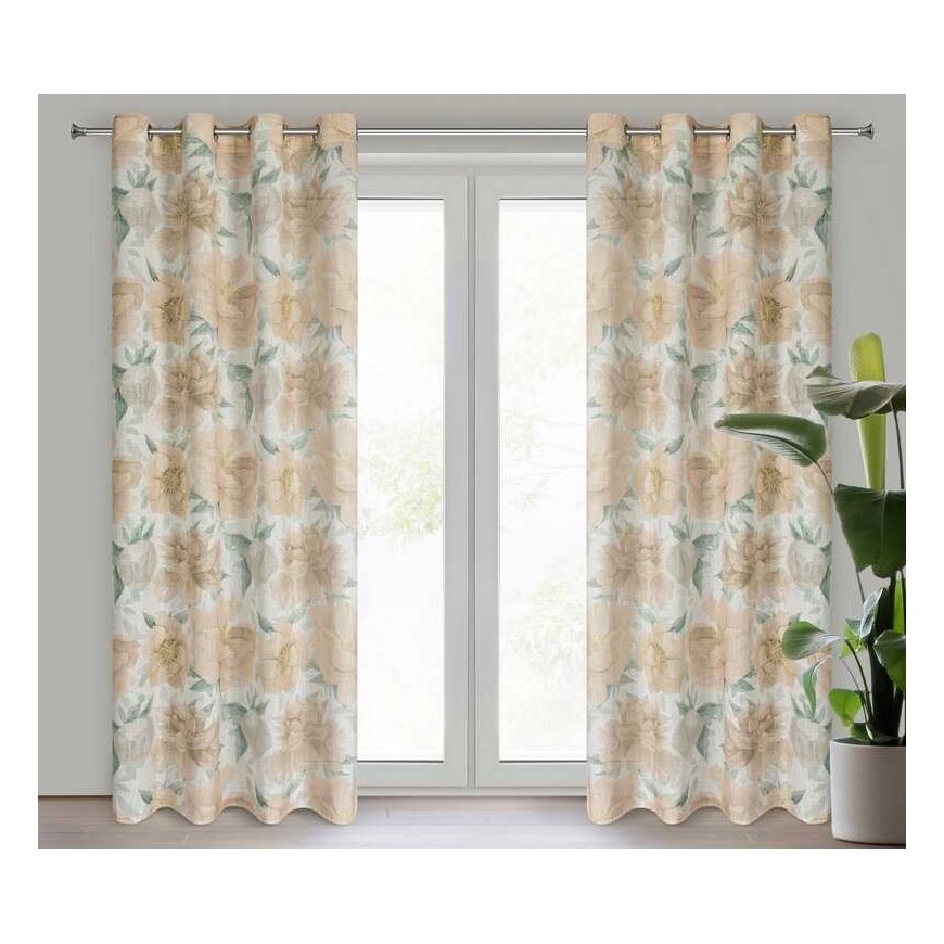 Eurofirany ZAS/KARLA/NAT+RU 140X250 TRANSPARENT