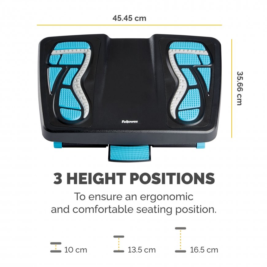 Fellowes 8068001 kāju balsts Zils, Kokogles, Pelēks – 3