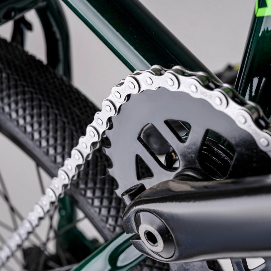 Bicycle S'COOL XtriX 20 1-speed BMX 20" HiTen dark green-neon green – 2