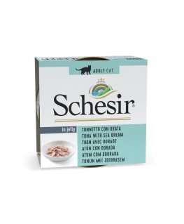 SCHESIR tarretises Tuunikala merilatikaga - märg kassitoit - 85 g