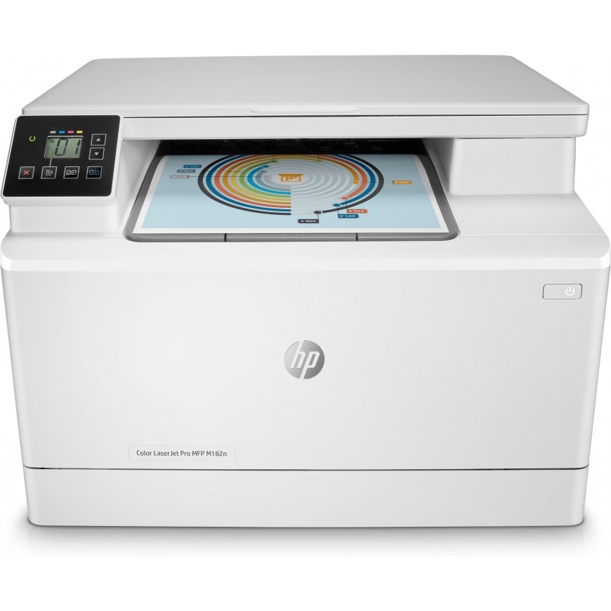 HP Color LaserJet Pro MFP M182n, Tulosta, kopioi, skann, energiaa säästävä Vahva tietoturva