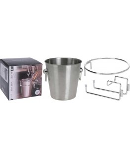 Mondex Wiaderko with holder container na lód szampana wino wódkę whiskey bottle