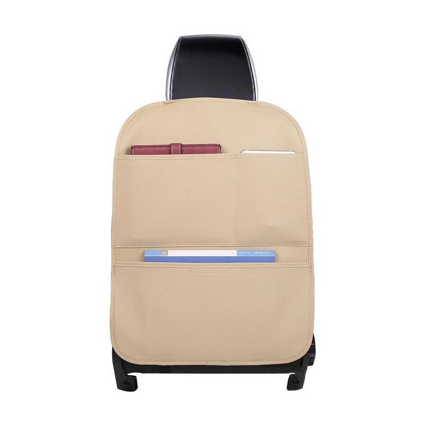Car organizer for armchair seat beige