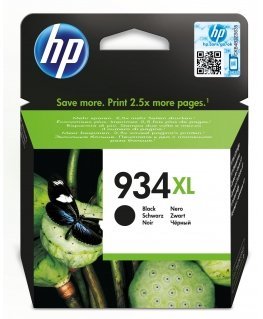 HP 934XL, Оригинальный струйный картридж увеличенной емкости, Черный