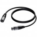 CABLE XLR MALE-XLR FEMALE 10 M CABLE XLR MALE-XLR FEMALE 10 M