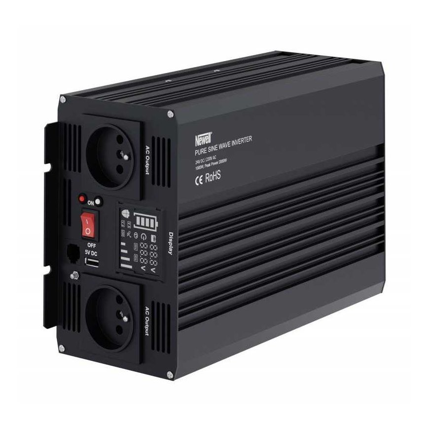 Objektyvas Newell įtampos keitiklis su gryna sinusine banga 24 V / 230 V, 1000 W – 3