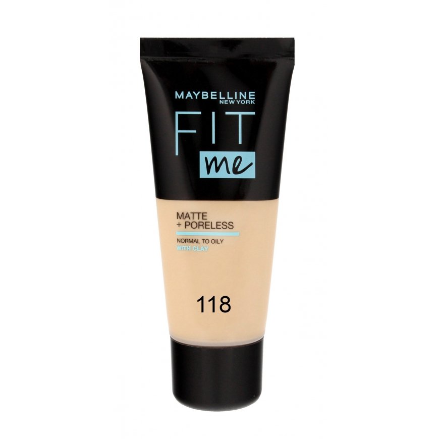 Maybelline Fit Me! Foundation Matte + Poreless 118 Nude mattifyi