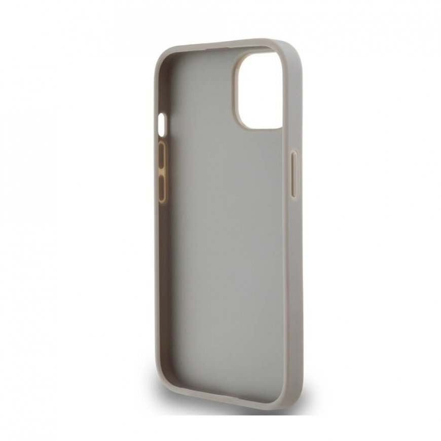DKNY PU Leather Repeat Pattern Tonal Stripe Case for iPhone 14 B – 2