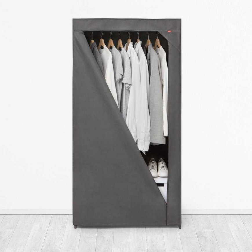 Textile wardrobe 79 x 54 x 155 cm Rayen – 5