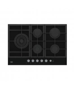 Beko HILL 75235 S hob Black Built-in 75 cm Gas 5 zone(s)