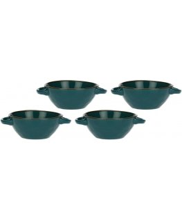 Rose&Tulipani Set of 4 misek do zupy Concerto Ottanio - Blue-green, 600 ml