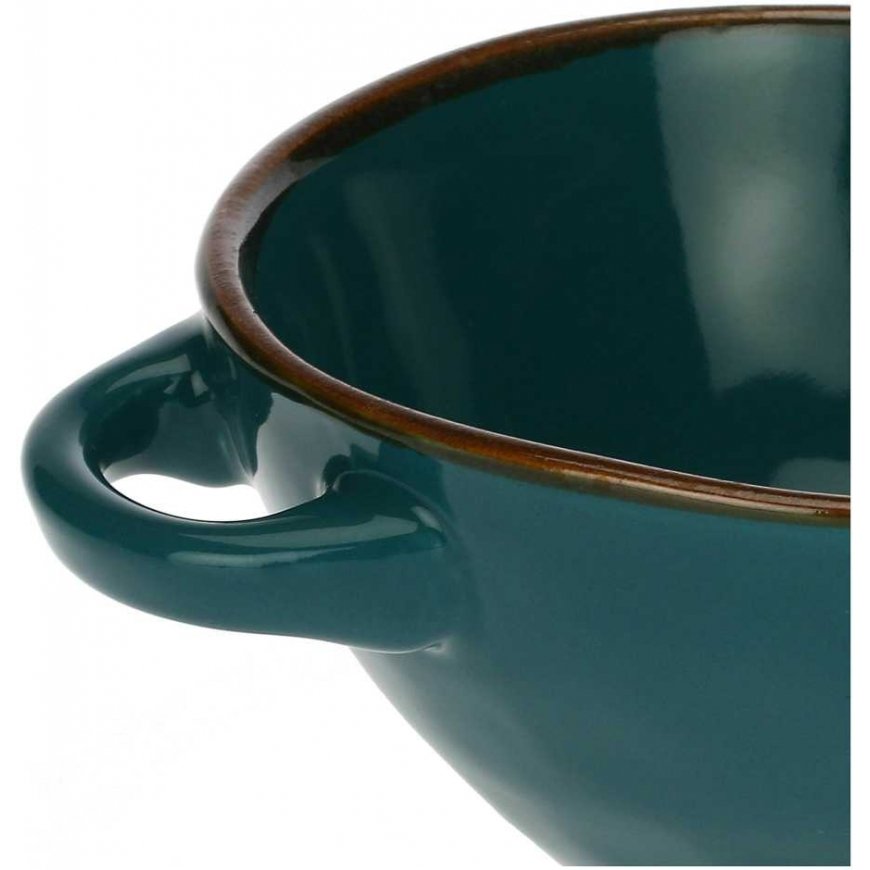 Rose&Tulipani Set of 4 misek do zupy Concerto Ottanio - Blue-green, 600 ml – 3