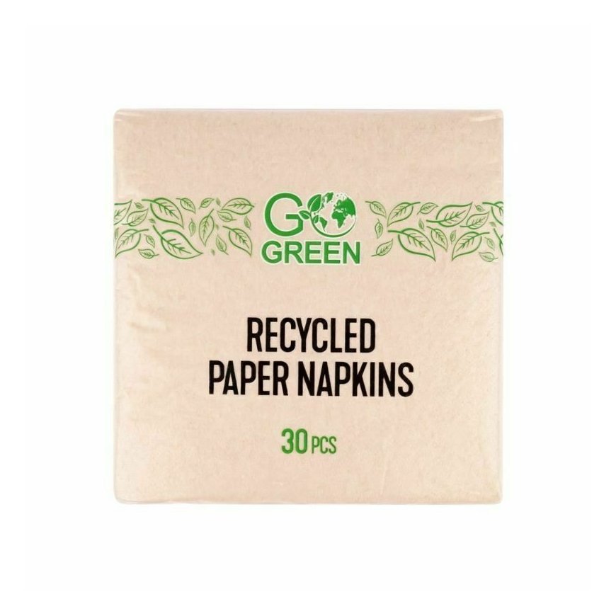 Recycled paper napkins Go Green