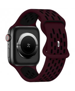 Beline strap Apple Watch New Sport Silicone 42/44/45/49mm burgundy-black wine red/black box