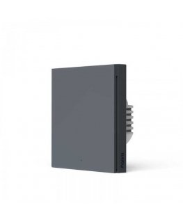 Aqara Smart Wall Switch H1 EU (With Neutral, Single Rocker) -Grey gaismas slēdzis