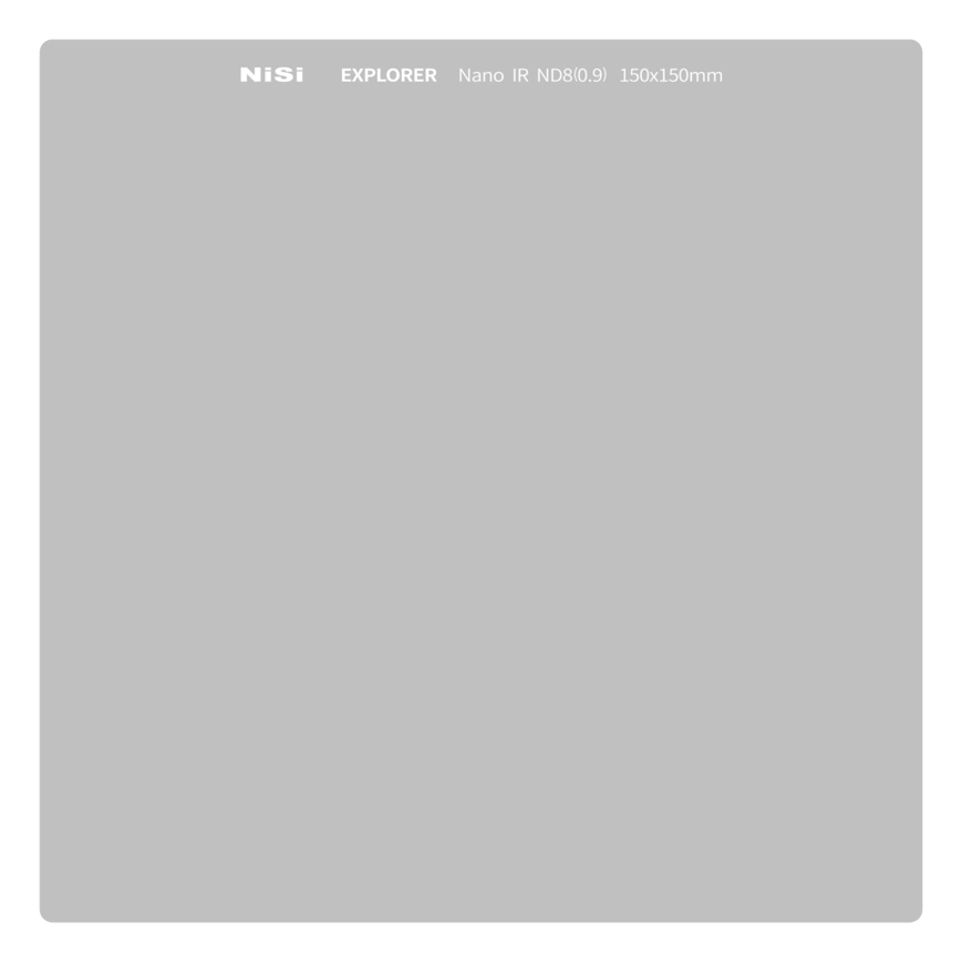 NiSi Square Filter Explorer 150X150mm IRND 8 3Stops