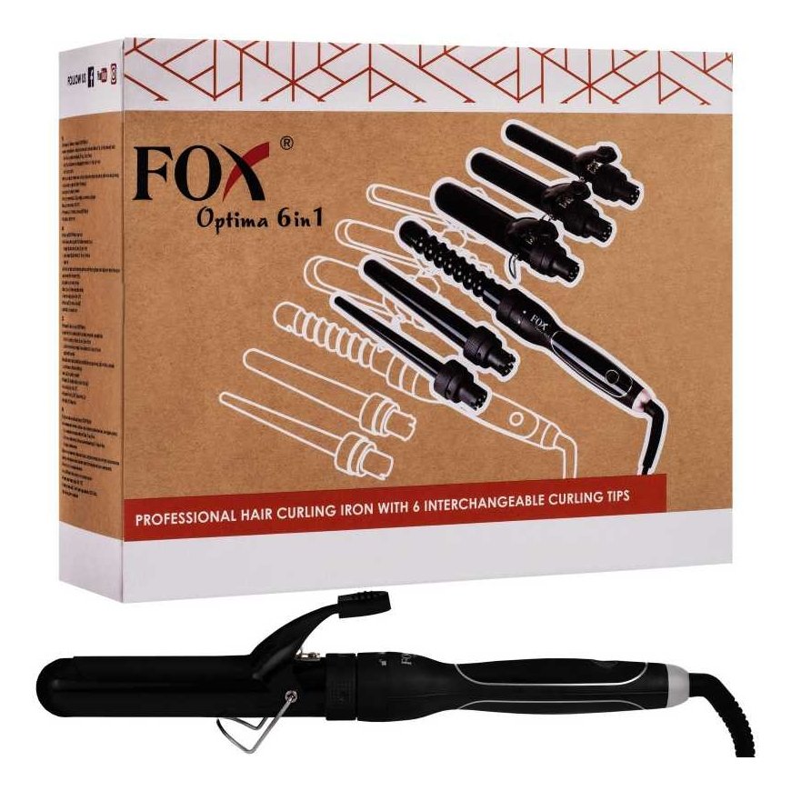 FOX plaukų garbanojimo žnyplės OPTIMA 6in1 – 2