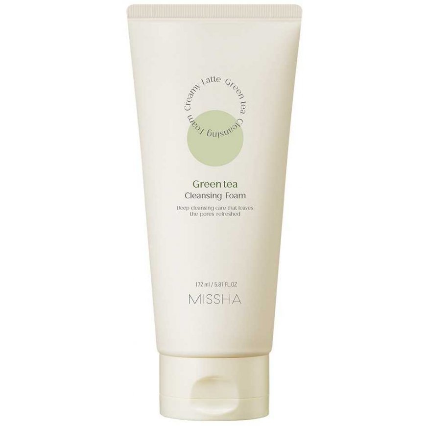 Missha Creamy Latte Cleansing Foam Green