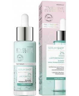 Eveline Cosmetics Serum Shot kuracja wzmacniająca na zaczerwienienia su kwasem laktobionowym 2% 30ml