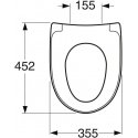 Toilet lid Gustavsberg Nautic 9M26S101, 35.5 x 45.2 cm Toilet lid Gustavsberg Nautic 9M26S101, 35.5 x 45.2 cm