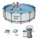 Frame Pool 14 FT 427 x 122 cm STEEL PRO MAX BESTWAY Frame Pool 14 FT 427 x 122 cm STEEL PRO MAX BESTWAY