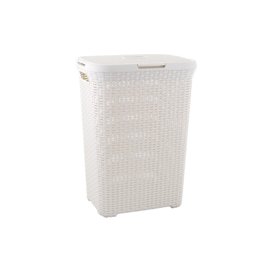Curver Style 3253920707000 pesukorv 60 l Nelinurkne Rotangpalm Valge