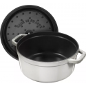 Pot żeliwny round Staub - 2.6 ltr, White truffle