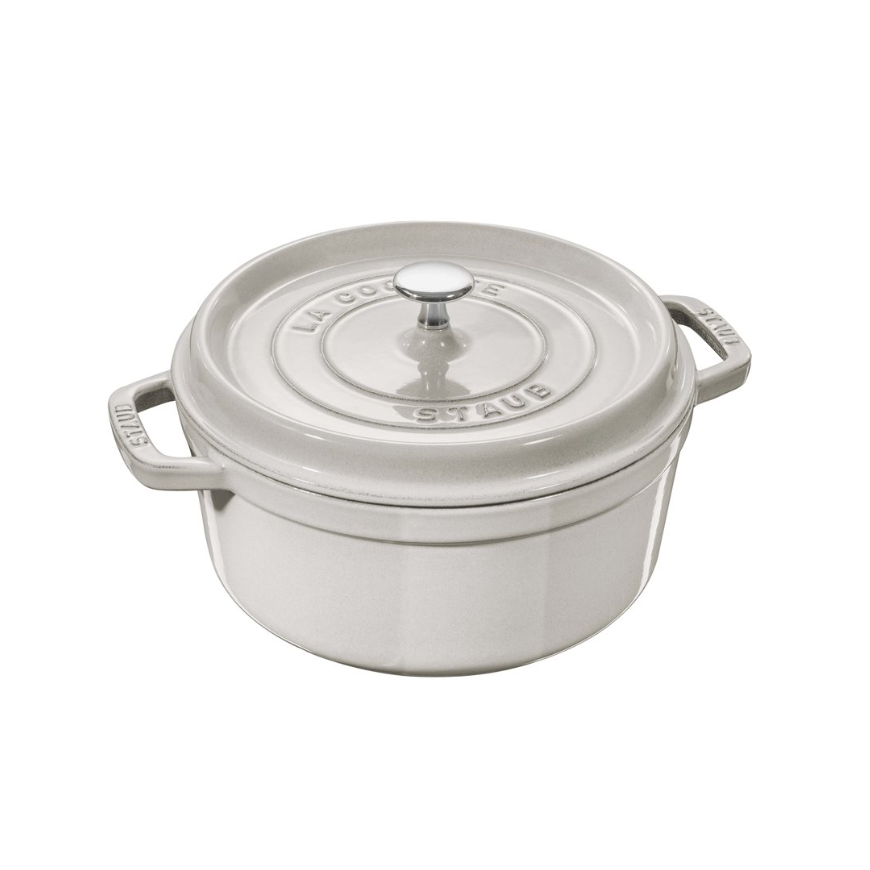 Pot żeliwny round Staub - 2.6 ltr, White truffle – 2