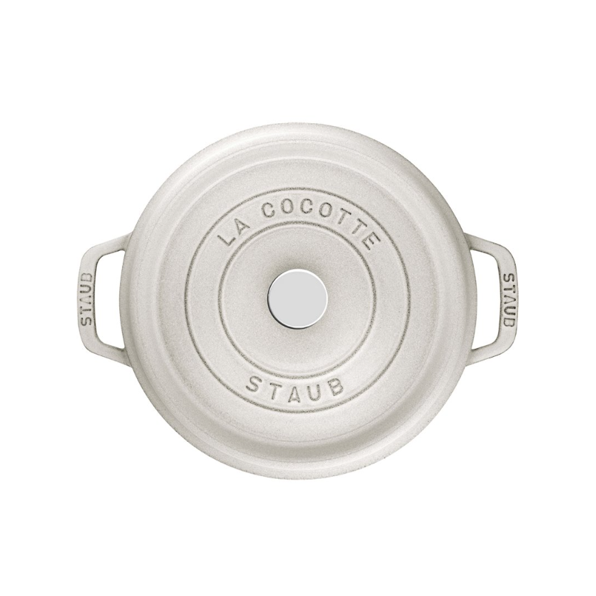 Pot żeliwny round Staub - 2.6 ltr, White truffle – 3