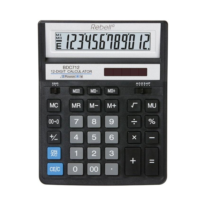 Calculator desktop Rebell BDC712GL