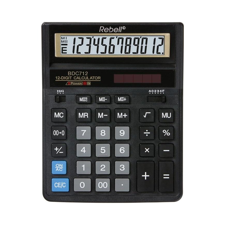 Calculator desktop Rebell BDC712GL – 2