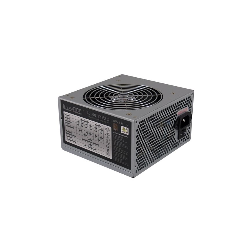 LC-Power LC600-12 V2.31 barošanas avotu vienība 400 W 20+4 pin ATX ATX Pelēks