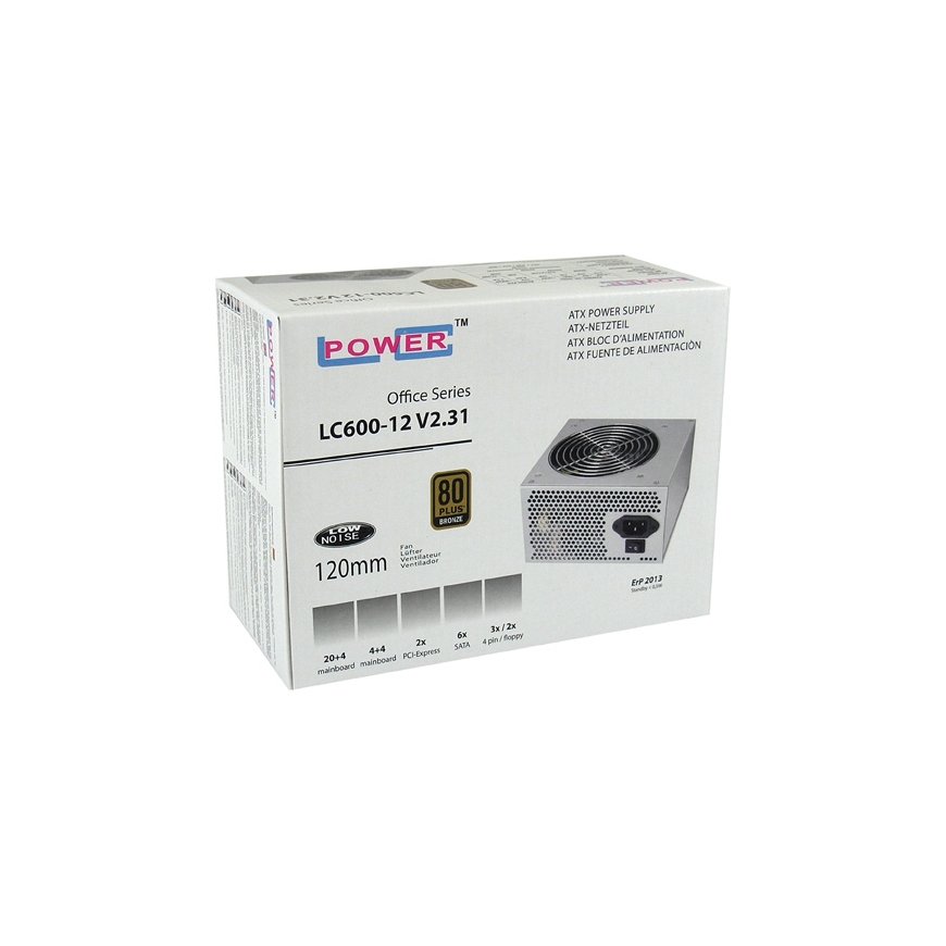 LC-Power LC600-12 V2.31 toiteallika komponent 400 W 20+4 pin ATX ATX Hall – 2