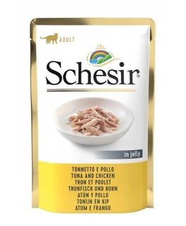SCHESIR tarretises Tuunikala kanaga - märg kassitoit - 85 g