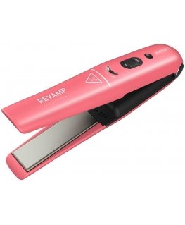 Revamp ST-1700PK-EB Progloss Liberate Cordless Ceramic Compact Hair Straightening Tongs Pink