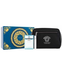 Versace Man Eau Fraiche set eau de toilette spray 100ml + eau de toilette spray 10ml + cosmetic bag