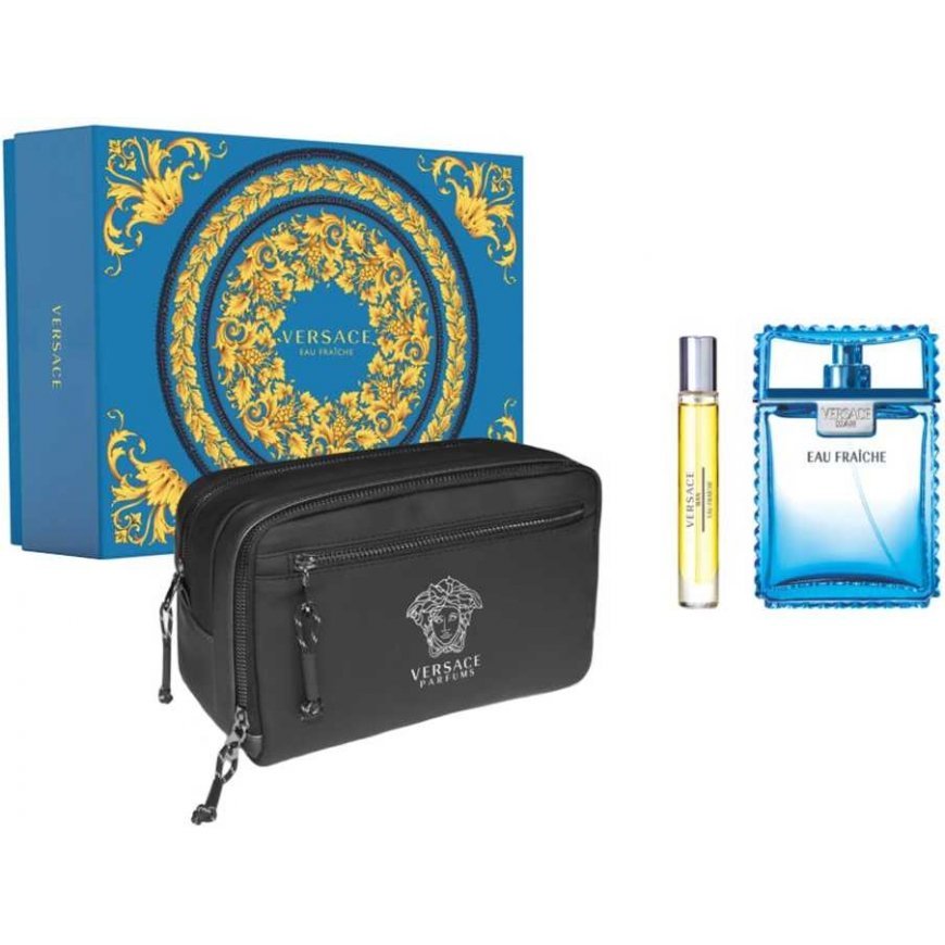 Versace Man Eau Fraiche set eau de toilette spray 100ml + eau de toilette spray 10ml + cosmetic bag – 2