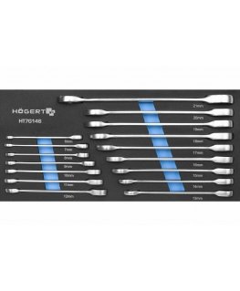 Wrench set Hogert HT7G146 6-21 mm 16 pcs.