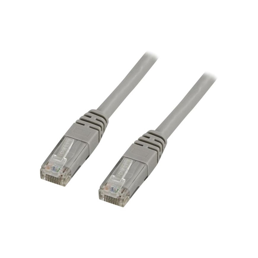 Deltaco TP-611 verkkokaapeli Harmaa 1,5 m Cat6 U/UTP (UTP)