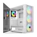 Savio Raptor White X1 ARGB Glass/Mesh White Computer Case Midi Tower Белый Savio Raptor White X1 ARGB Glass/Mesh White Computer Case Midi Tower Белый