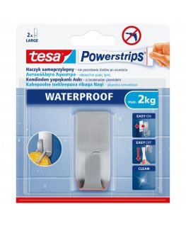 tesa Hook Power-Strips, waterproof, gray