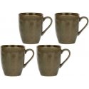 Rose&Tulipani Set of 4 cups with holder Concerto Grigio Tortora - Dark brown, 430 ml Rose&Tulipani Set of 4 cups with holder Concerto Grigio Tortora - Dark brown, 430 ml