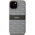 DKNY PU Leather Repeat Pattern Tonal Stripe Case for iPhone 15 B DKNY PU Leather Repeat Pattern Tonal Stripe Case for iPhone 15 B