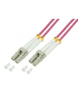 LogiLink FP4LC11 InfiniBand- ja kuituoptiikkakaapeli 100 m Vaaleanpunainen