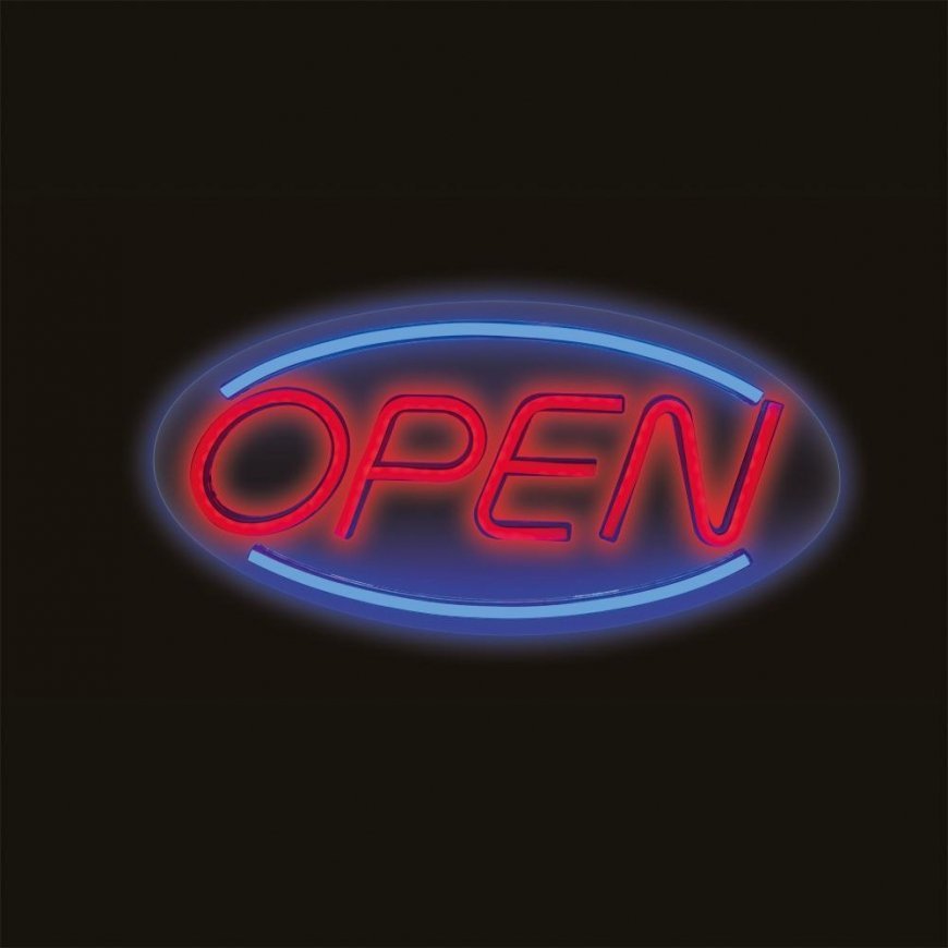 Forever Light Neon PLEXI LED OPEN blue red FPNE04X Šviečianti figūrėlė – 2