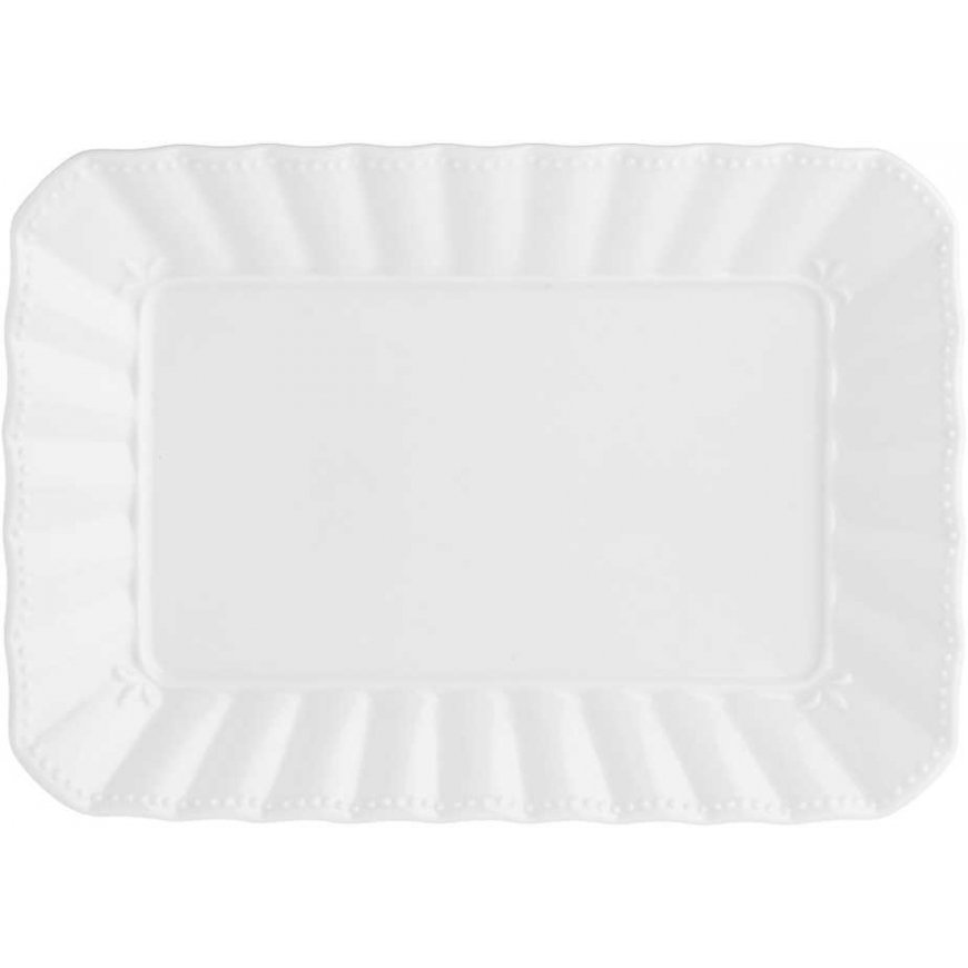 La Porcellana Bianca Taca rectangular Ducale - White, 27 x 19 cm – 2